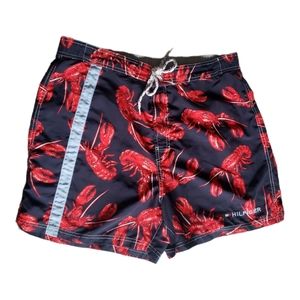 Tommy Hilfiger Blue Lobster Mens Swin Trunks Bathing Suit XL
